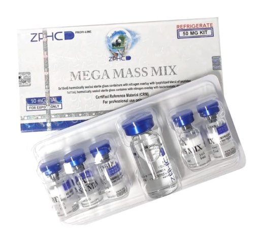Mega Mass Mix 50 mg Kit | GHRP-6 + CJC-1295 | 5 frascos x 10 mg | ZPHC