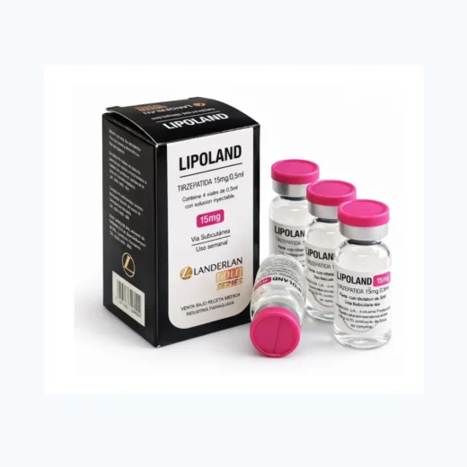Lipoland 15mg – 4 ampolas - GTPharma - lipolang - tirzepatida - tirze - landerlan - landergold