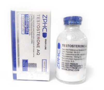 Testosterone AQ | Testosterona Base | 100 mg/ml | Frasco 30 ml | ZPHC