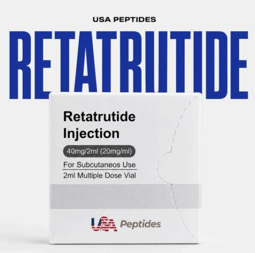 Retatrutida 40mg + 1 vial de água bac – USA Peptides