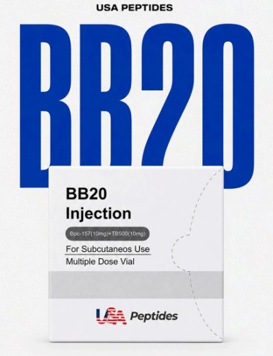 BB20 (BPC-157 10mg + TB-500 10mg) + 1 vial água bac – USA Peptides