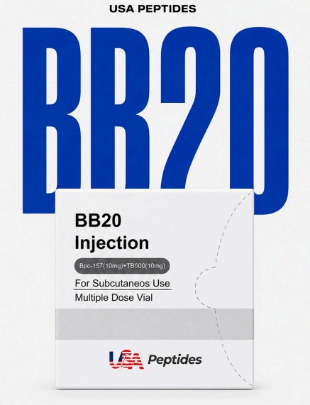 BB20 (BPC-157 10mg + TB-500 10mg) + 1 vial água bac – USA Peptides
