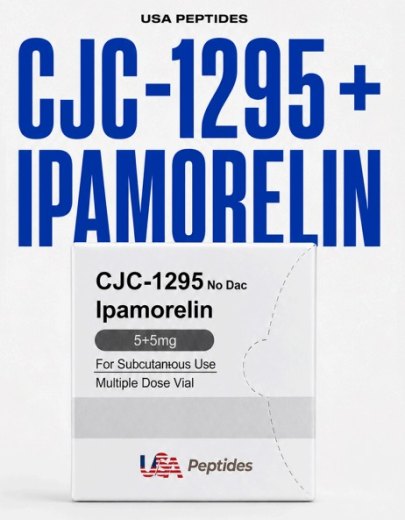 CJC-1295 no Dac + IPAMORELIN 10mg (5mg de CJC + 5mg de IPA) + 1 vial água bac – USA Peptides