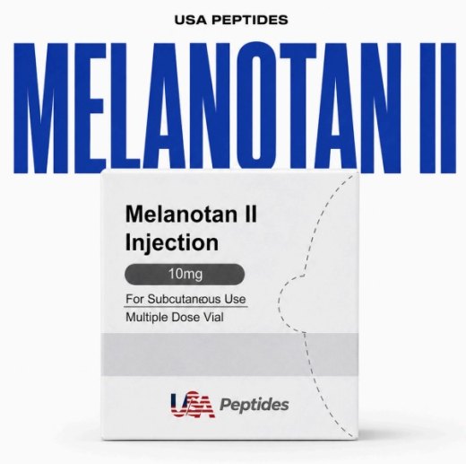 MELANOTAN II 10mg + 1 vial água bac – USA Peptides