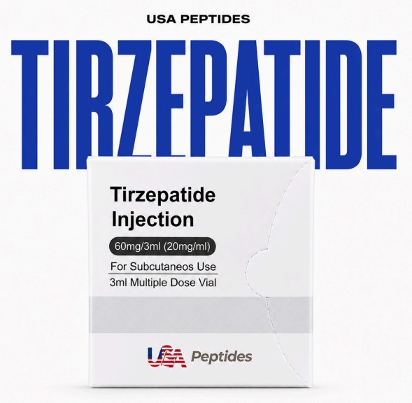 Tirzepatida 60mg + 1 vial de água bac – USA Peptides