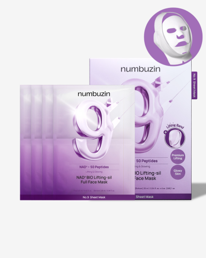 No.9 NAD+ BIO Lifting-sil Full Face Mask - NUMBUZIN